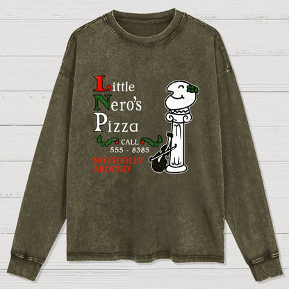 Local Pizza Joint Washed Long Sleeve Tee