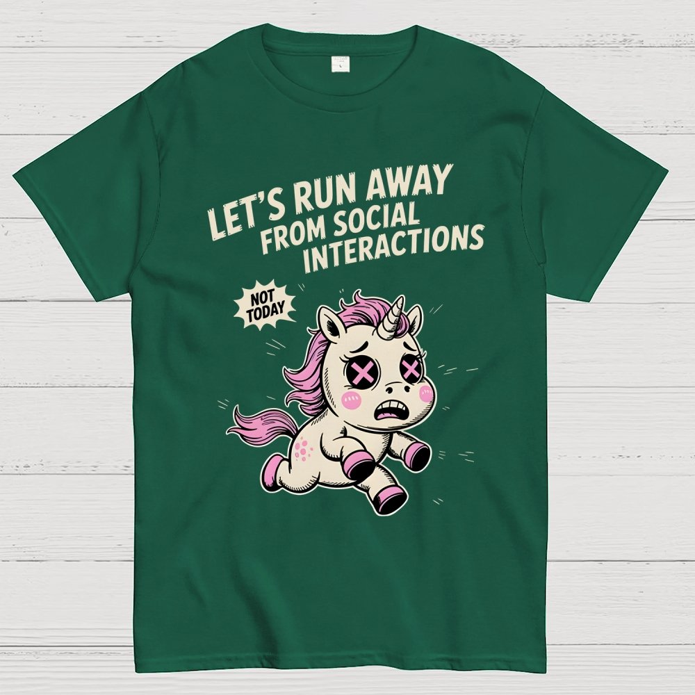 Let's Run Away Geek T-Shirt