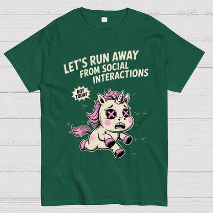 Let's Run Away Geek T-Shirt