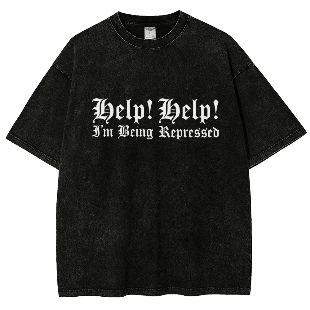 Help! Help! I'm being repressed Vintage Distressed T-shirt