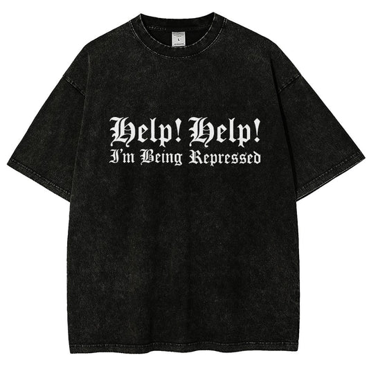 Help! Help! I'm being repressed Vintage Distressed T-shirt