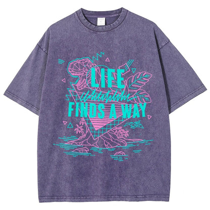 Life Finds A Way Vintage Distressed T-shirt