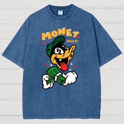 Money Maker！Vintage Distressed T-shirt