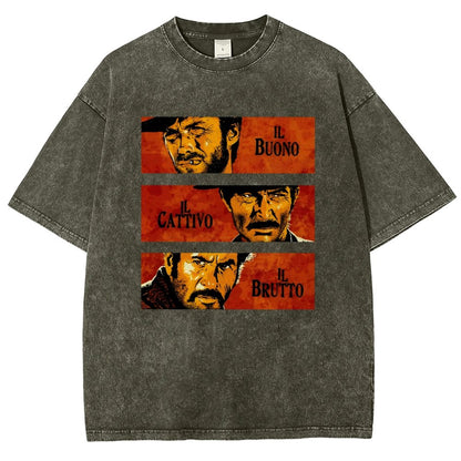 Il Buono  Il Brutto  Il Cattivo Vintage Distressed T-shirt