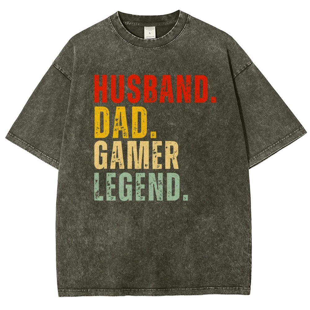 Gamer Dad Vintage Distressed T-shirt