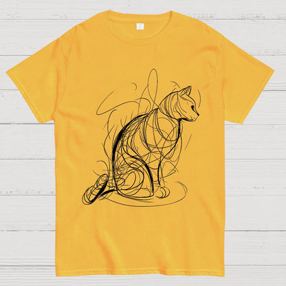 Cat Lines Geek T-Shirt