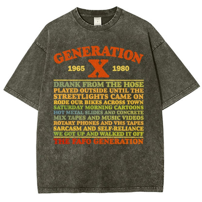 GenX Summer Day Vintage Distressed T-shirt