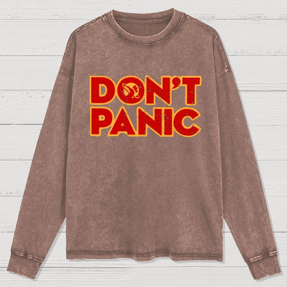 Dont Panic Washed Long Sleeve Tee