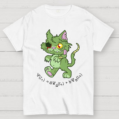 Schrödinger's Zombie Cat Geek T-Shirt