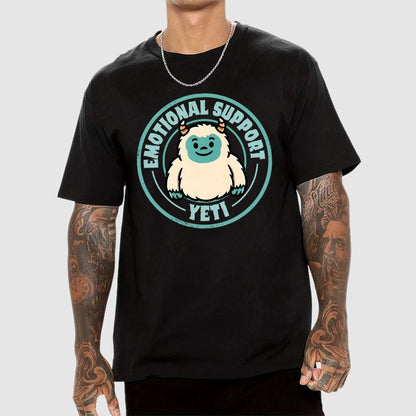 Emotional Support Yeti Geek T-Shirt
