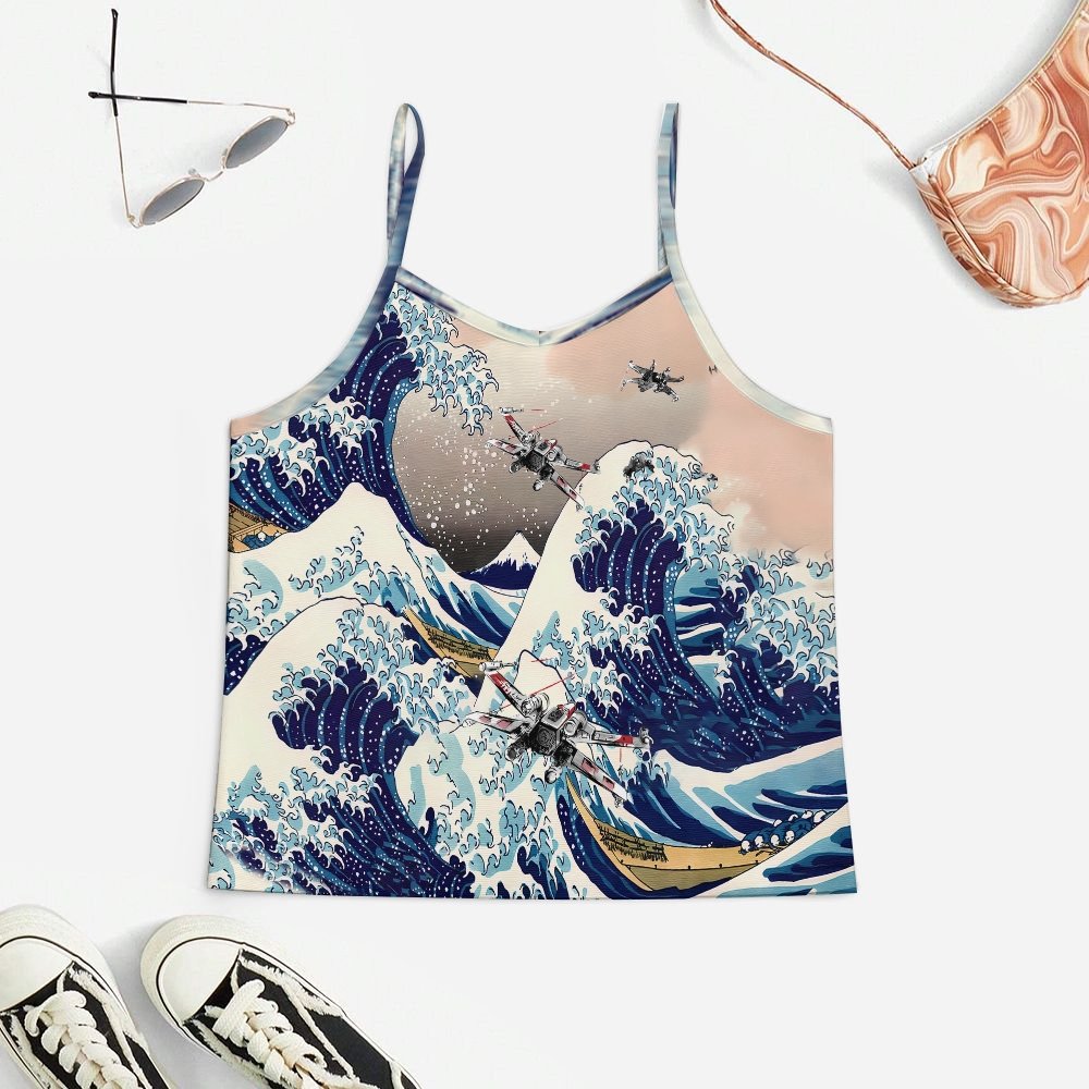 Sea Flight Battle Women's Geek Suspender Cami Set