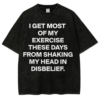 Shaking My Head Sarcastic Vintage Distressed T-shirt
