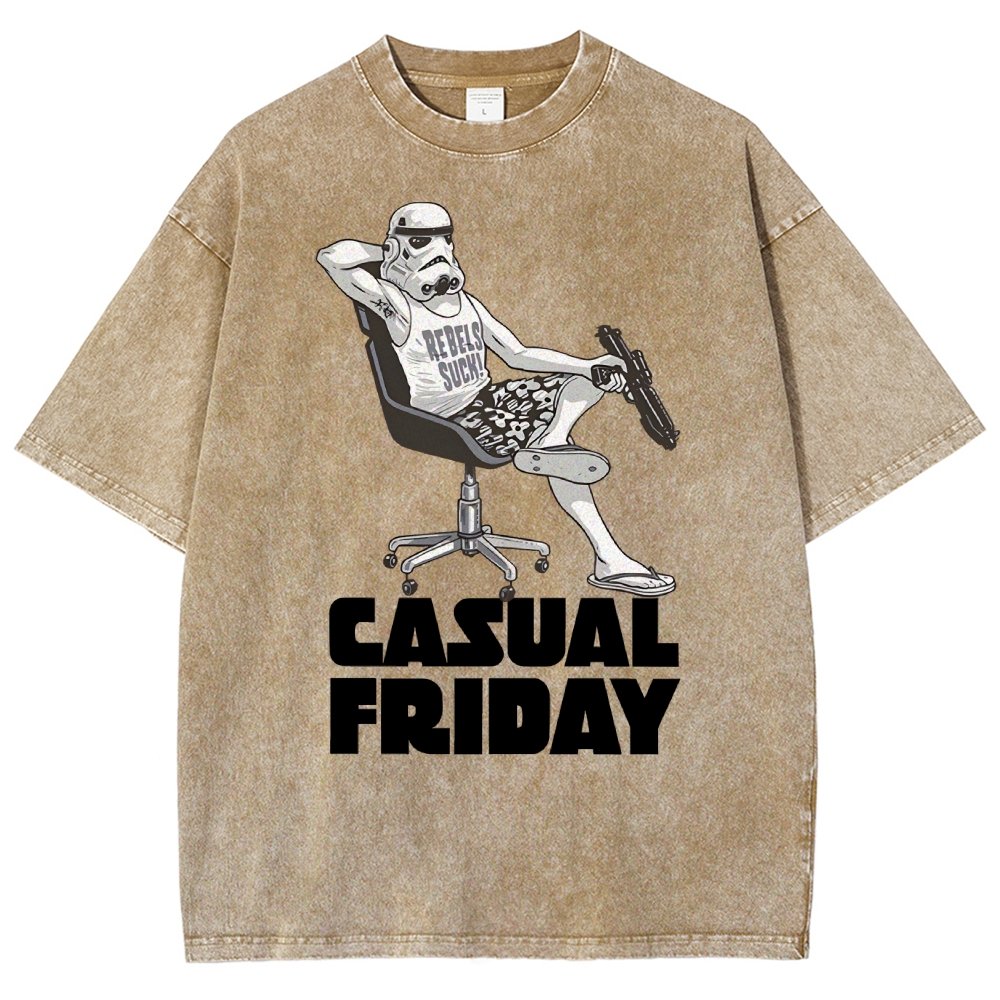 Casual Friday Vintage Distressed T-shirt