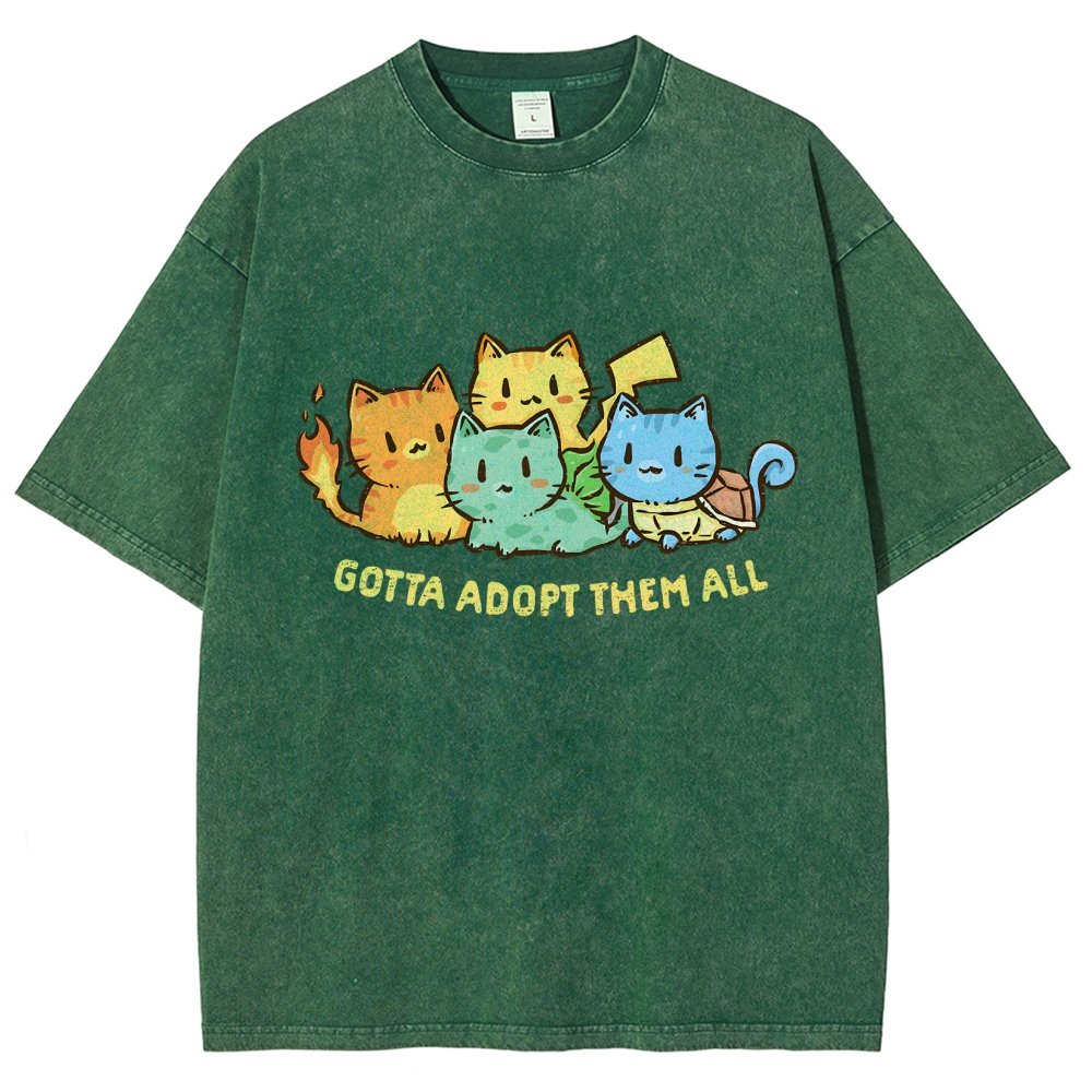 Gotta Collect Them All Vintage Distressed T-shirt