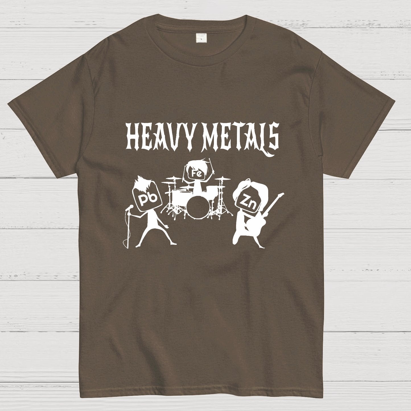 Saying Heavy Metals Rocks Chemistry Geeky T-Shirt