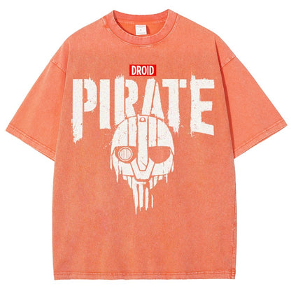 Droid Pirate Vintage Distressed T-shirt