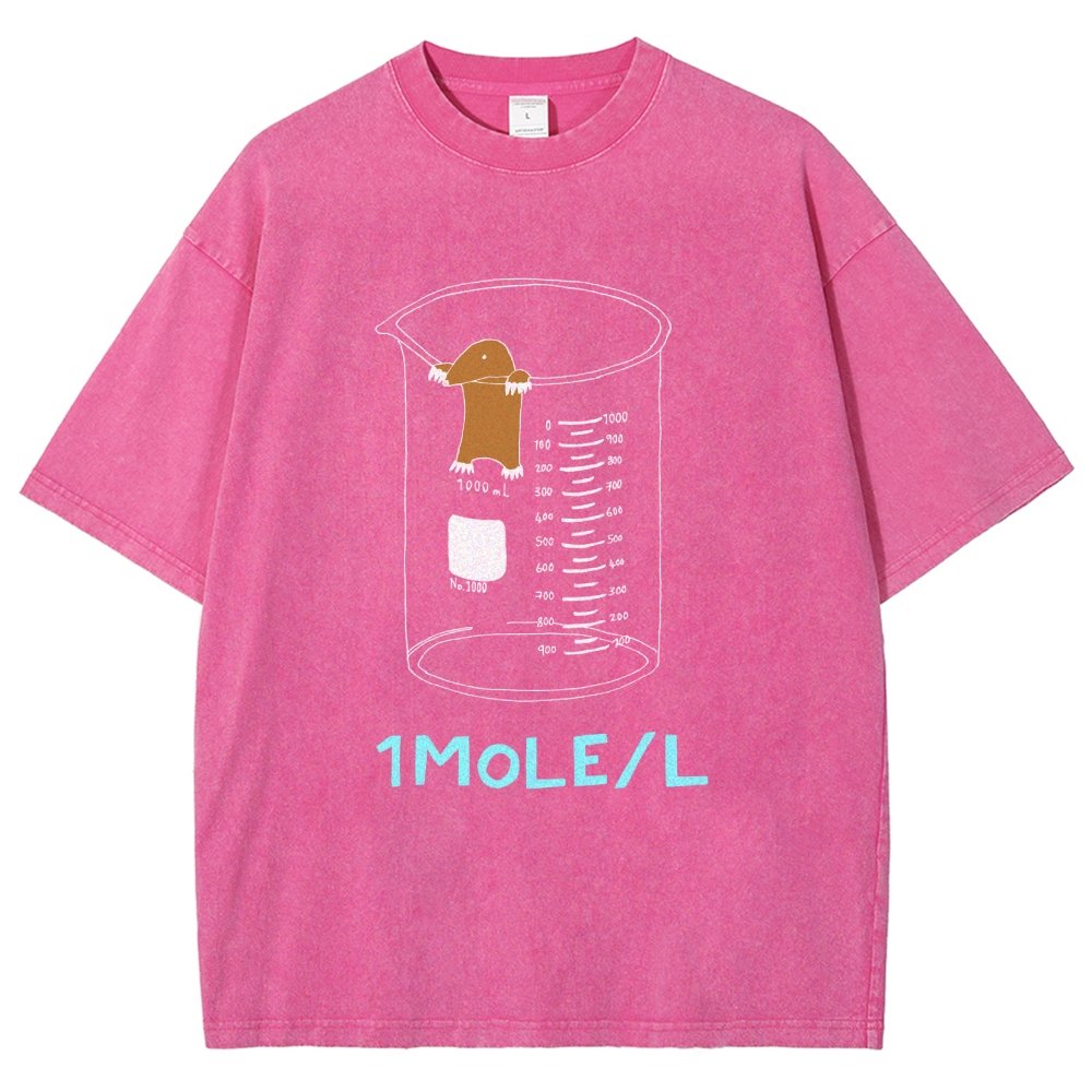 Ute One Mole Per Liter Chemistry Avogadros Day Vintage Distressed T-shirt