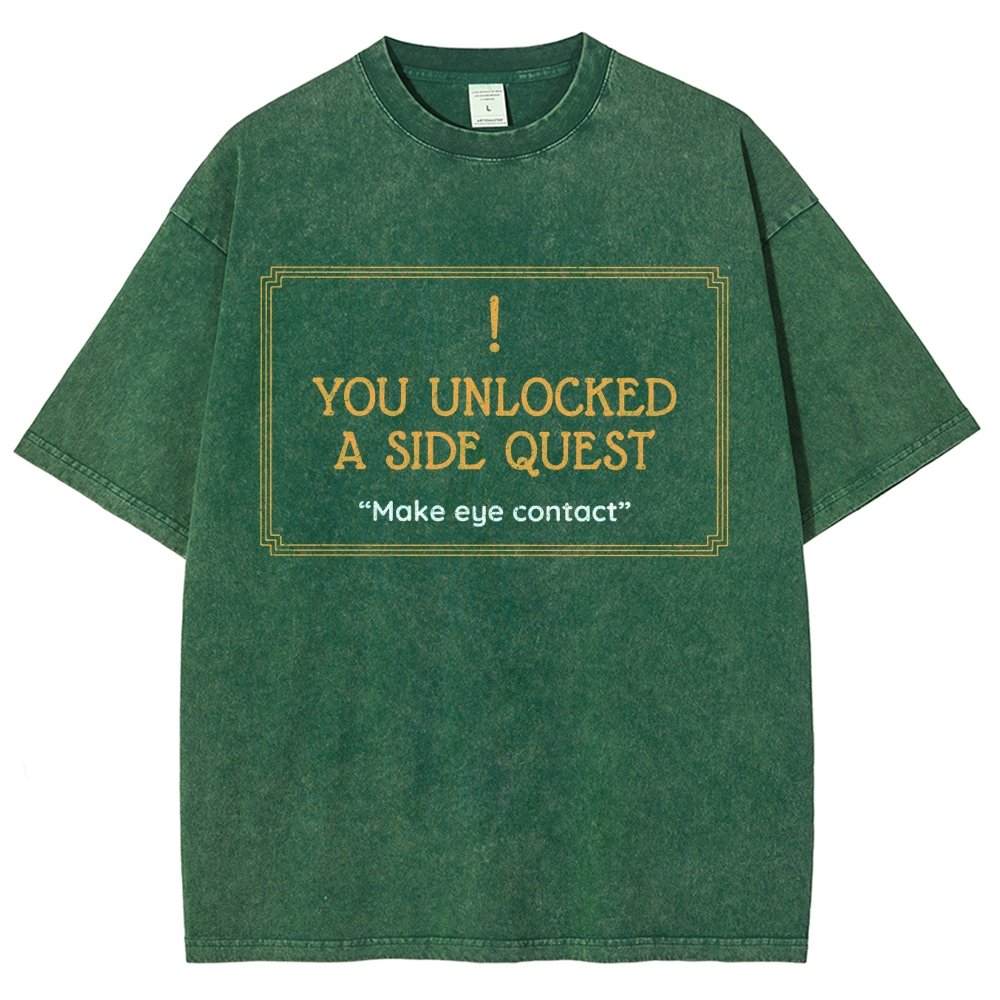 Unlocked Side Quest Vintage Distressed T-shirt