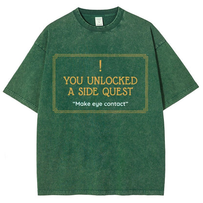 Unlocked Side Quest Vintage Distressed T-shirt