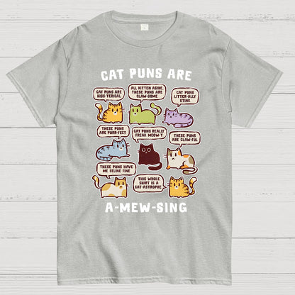 Cat Puns Are A-Mew-sing Geek T-Shirt