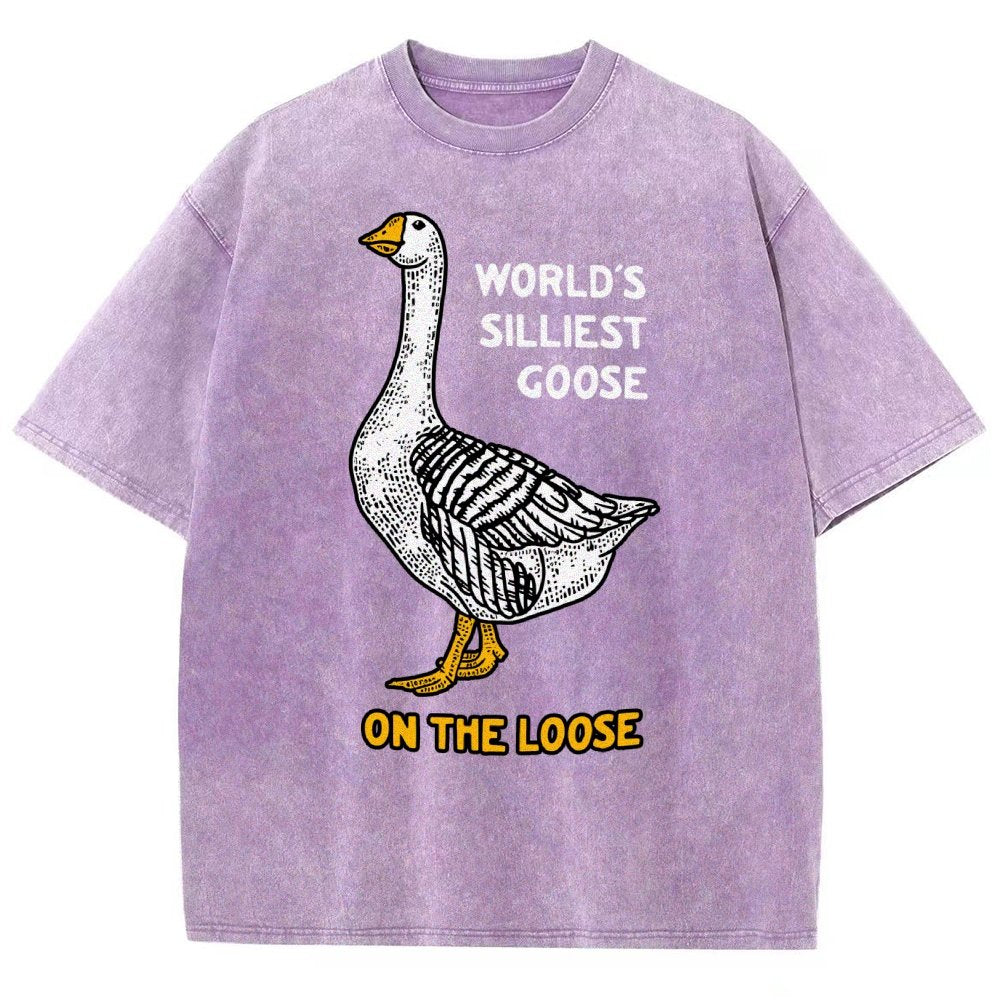 World's Silliest Goose Vintage Distressed T-shirt