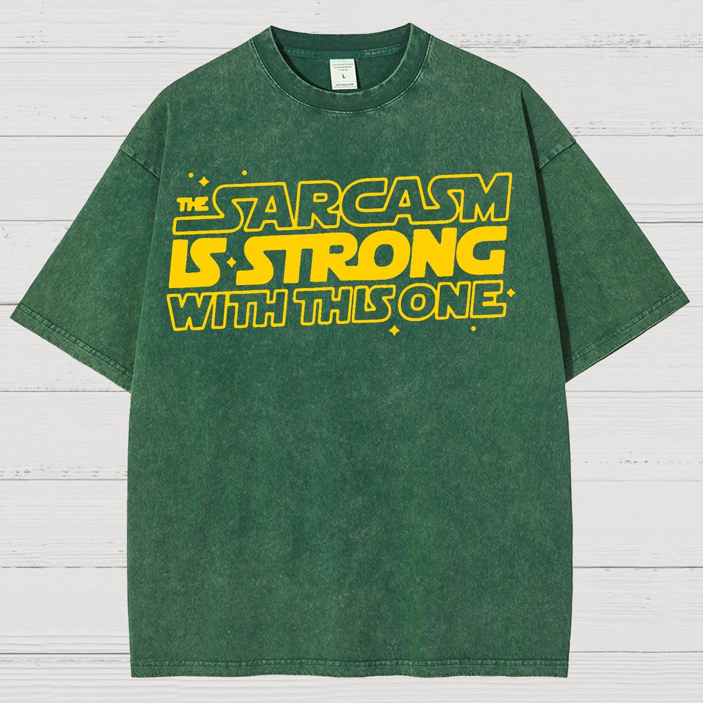 Strong Sarcasm Vintage Distressed T-shirt