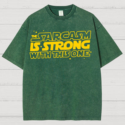 Strong Sarcasm Vintage Distressed T-shirt