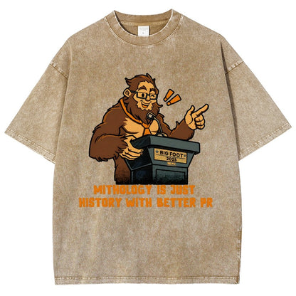 Mythology is just history with better PR Vintage Distressed T-shirt
