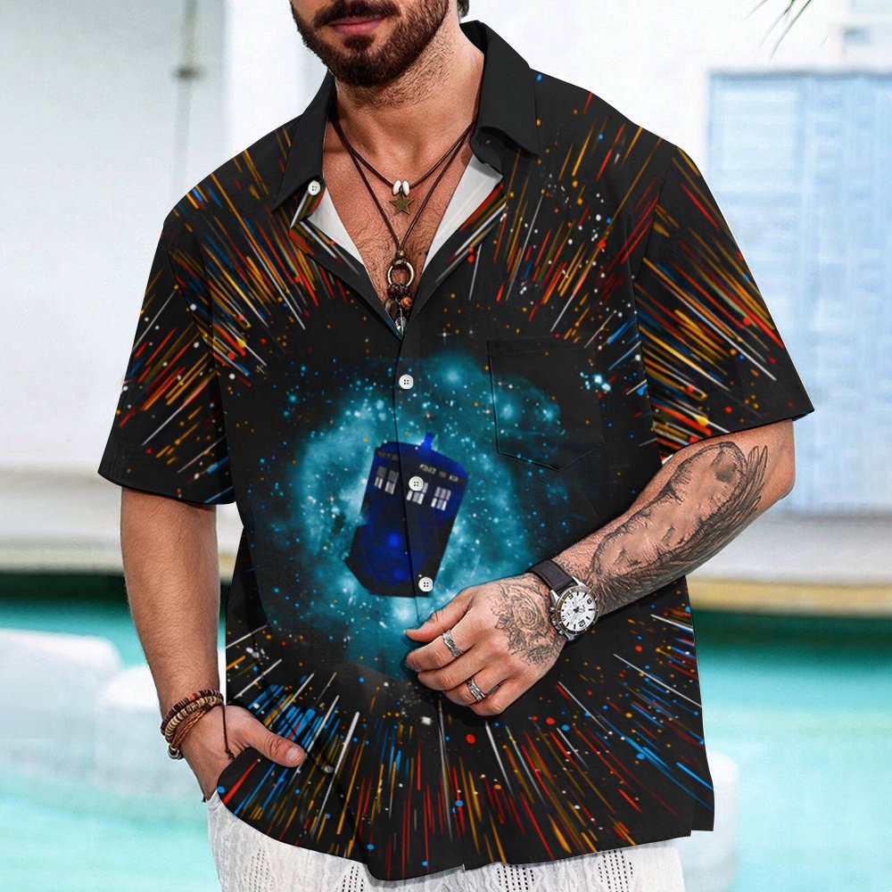 Blue Box Geek Hawaiian Shirt