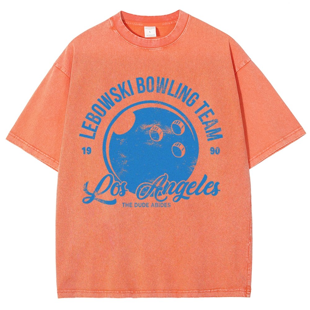 Bowling Enthusiasts Vintage Distressed T-shirt
