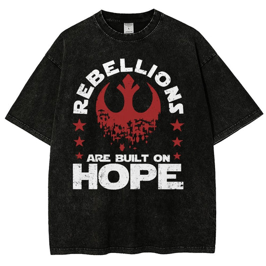 Star Galaxy's  Retro Rebellions Are Built On Hope Vintage Distressed T-shirt