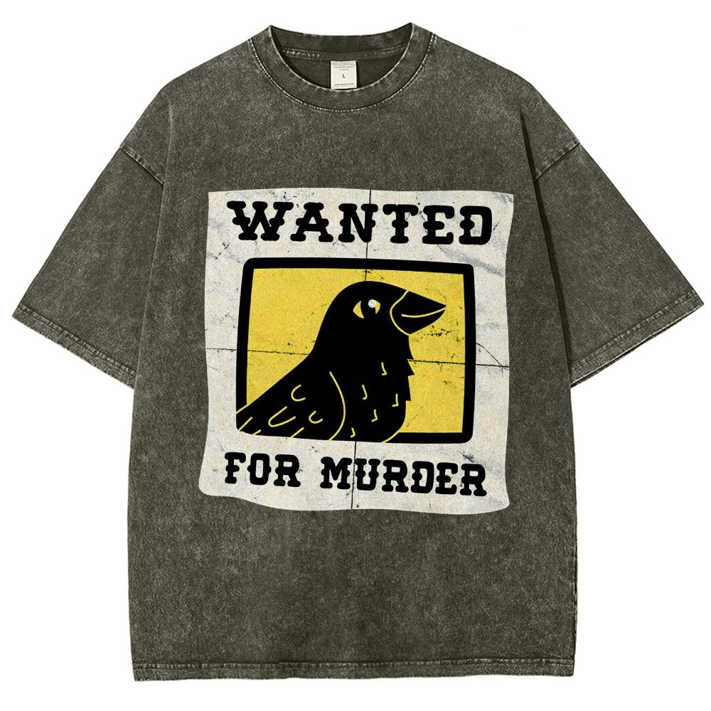 Crows Wanted Vintage Distressed T-shirt
