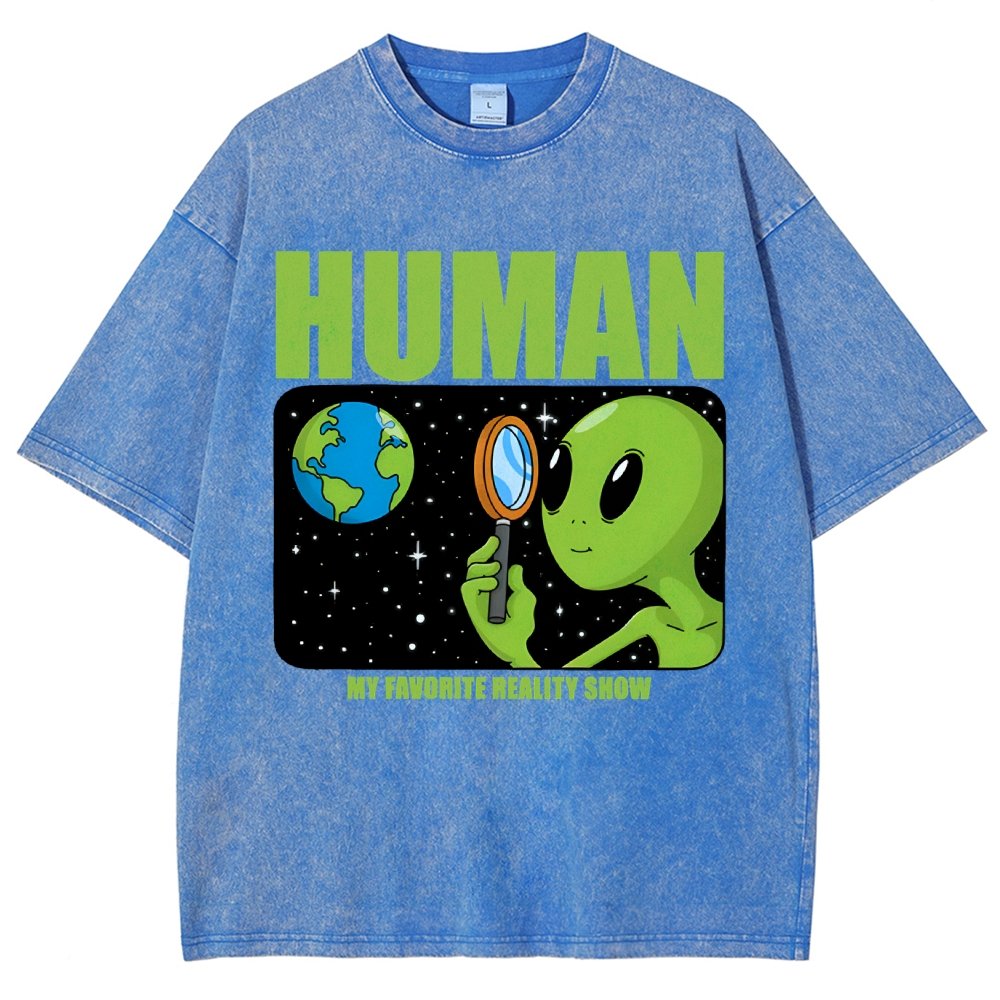 Human  My Favorite Reality Show Vintage Distressed T-shirt