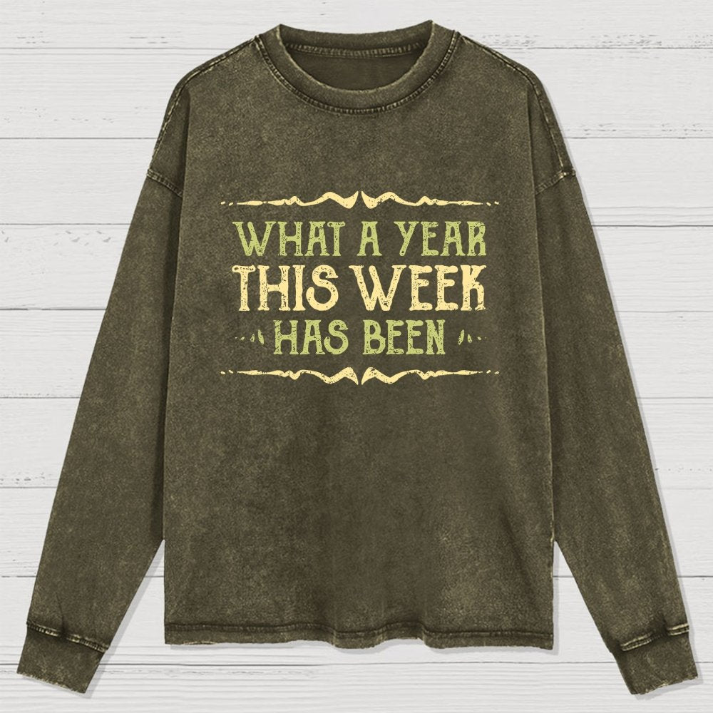 What A Year Washed Long Sleeve Tee