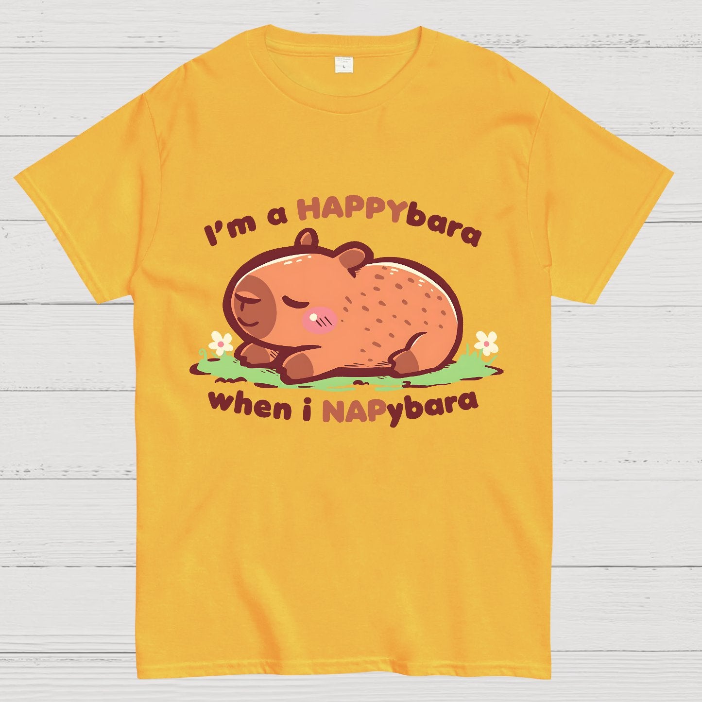 Happybara when I Napybara Geek T-Shirt