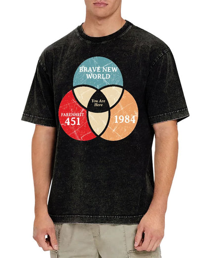 You Are Here Vintage Distressed T-shirt