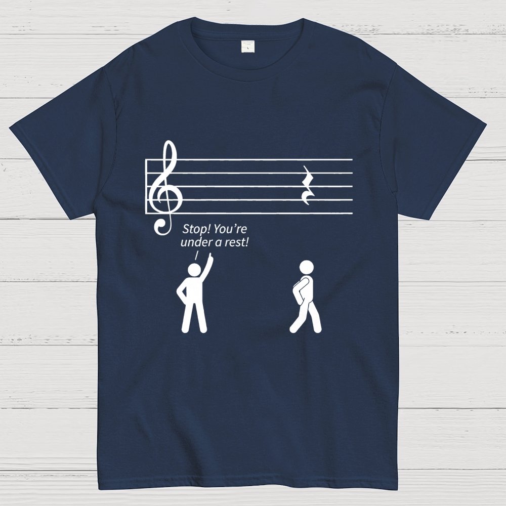 Stop Under a Rest Music Geek T-Shirt