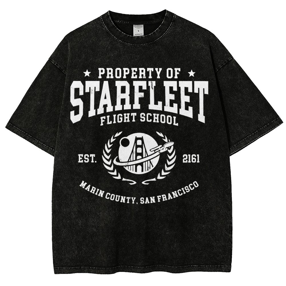 Academy Flight School Vintage Distressed T-shirt