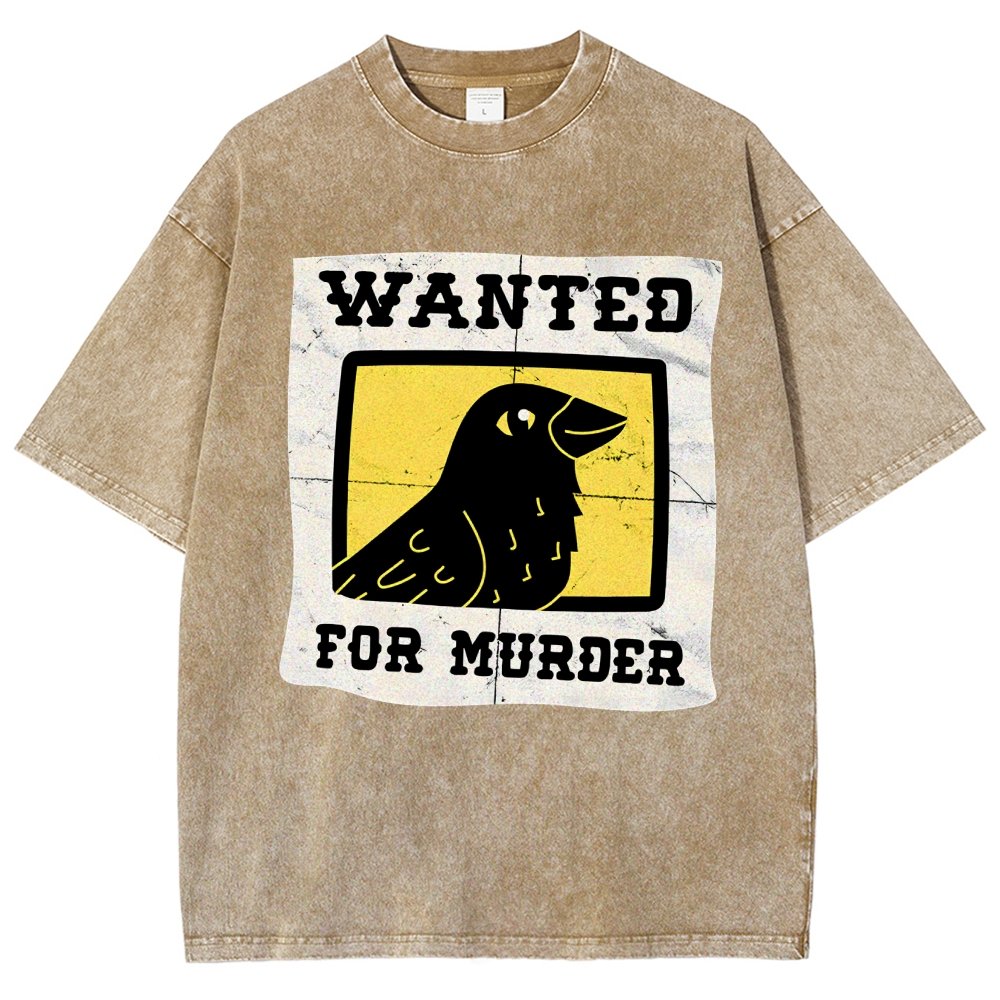 Crows Wanted Vintage Distressed T-shirt