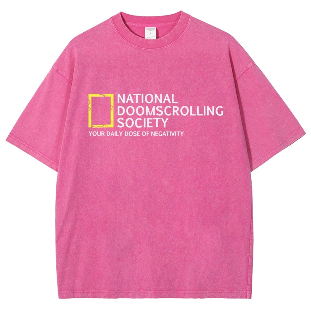 National Doomscrolling Society Vintage Distressed T-shirt