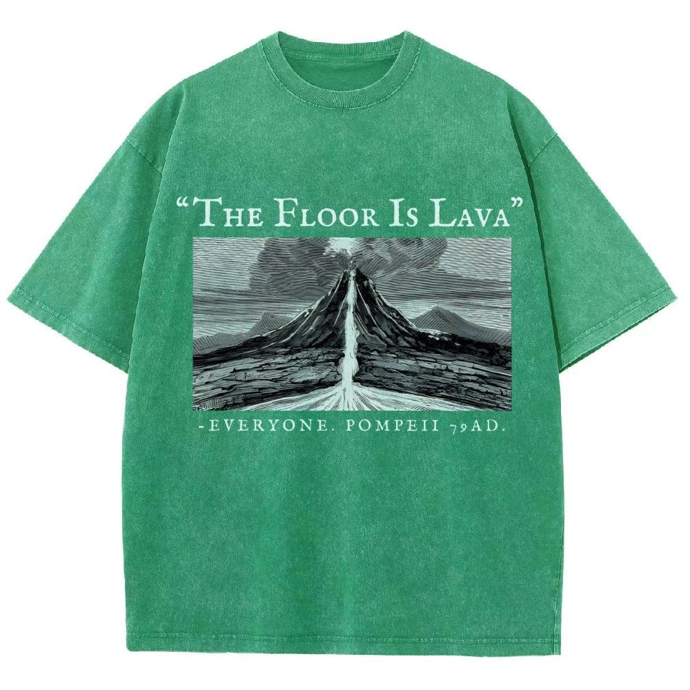 The Floor Is Lava Everyone Vintage Distressed T-shirt