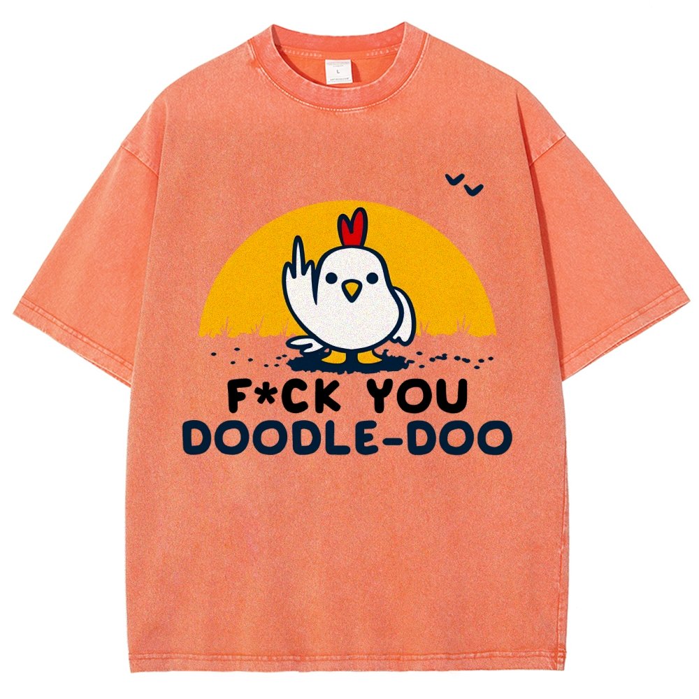 FU Doodle Doo Vintage Distressed T-shirt