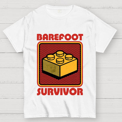 Foot Brick Survivor Geek T-Shirt