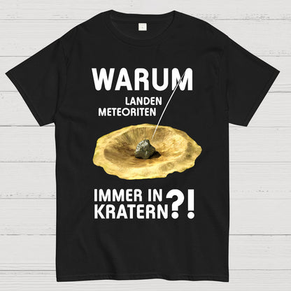 Meteoriten in Kratern Geek T-Shirt