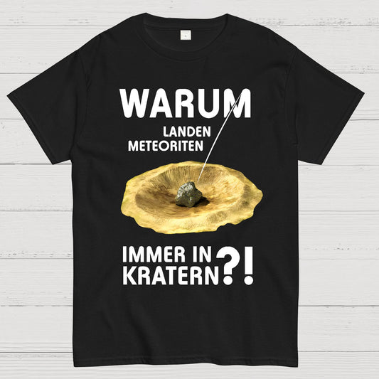 Meteoriten in Kratern Geek T-Shirt