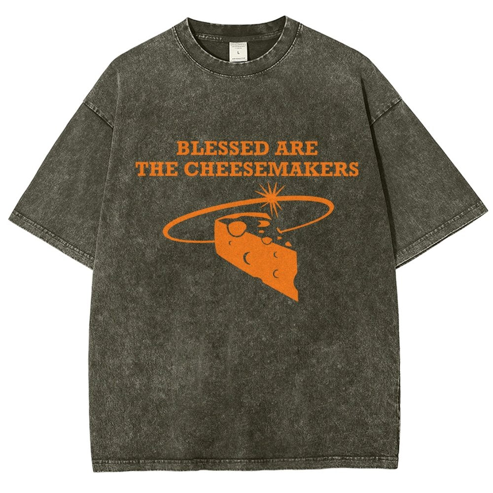 Blessed Are The Cheesemakers Vintage Distressed T-shirt
