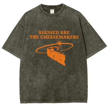 Blessed Are The Cheesemakers Vintage Distressed T-shirt