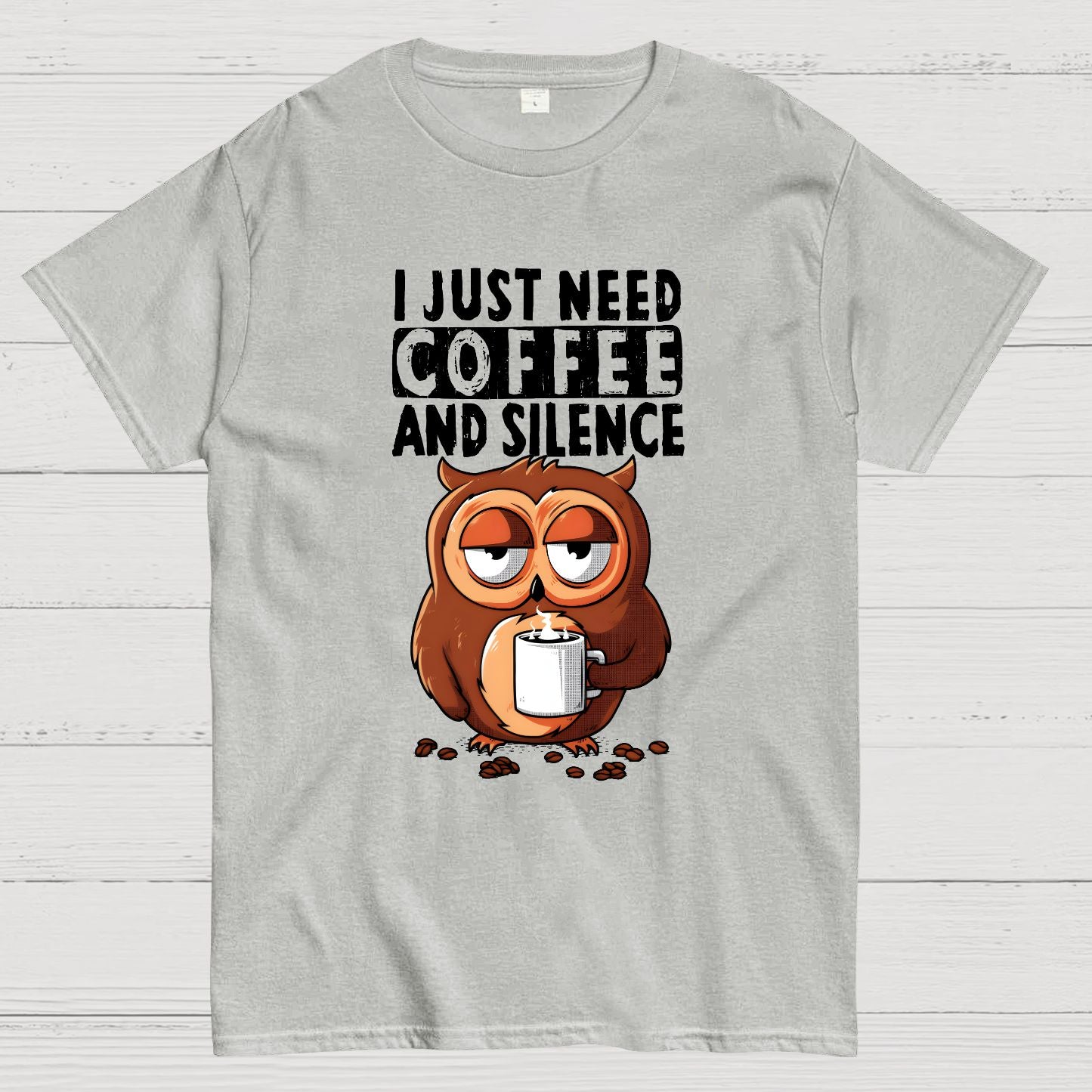 Coffee and Silence Geek T-Shirt