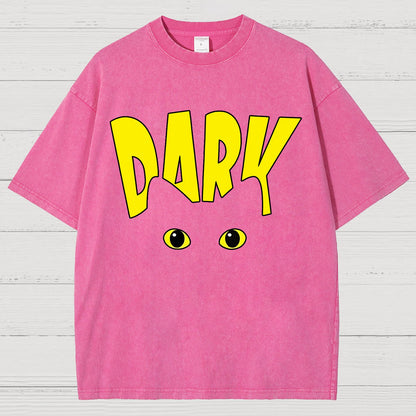 Dark Cat Funny Vintage Distressed T-shirt