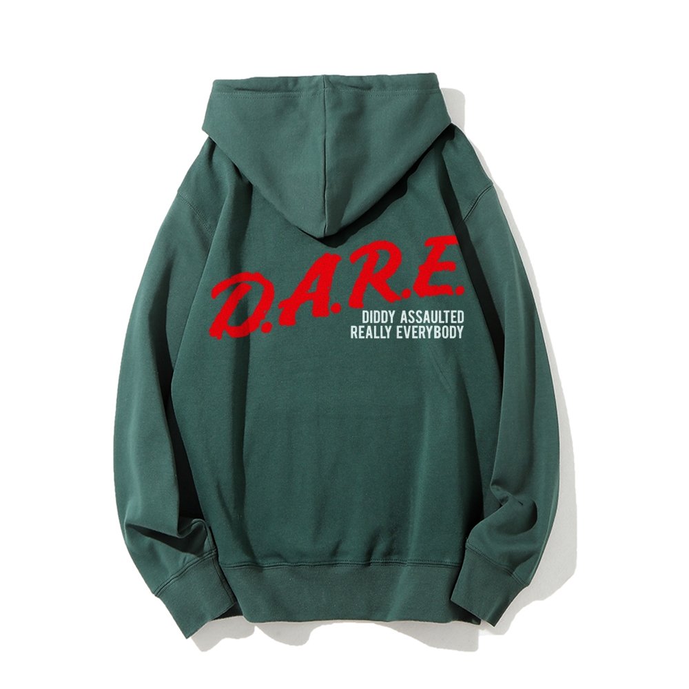 NO DIDDY Printed Back Unisex Cotton Hoodie